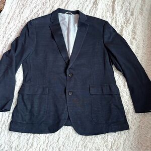 Flynt Spicoli Linen Blend Navy Sport Coat Blazer Men’s 46R
